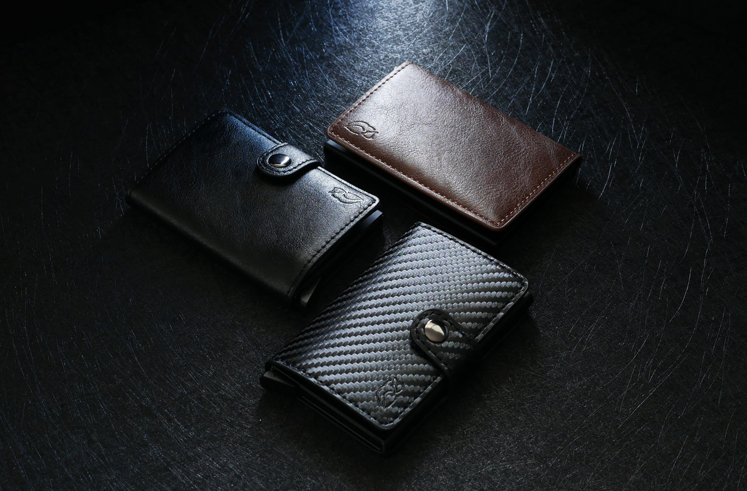 Premium PU Leather Ejector Wallet (One)