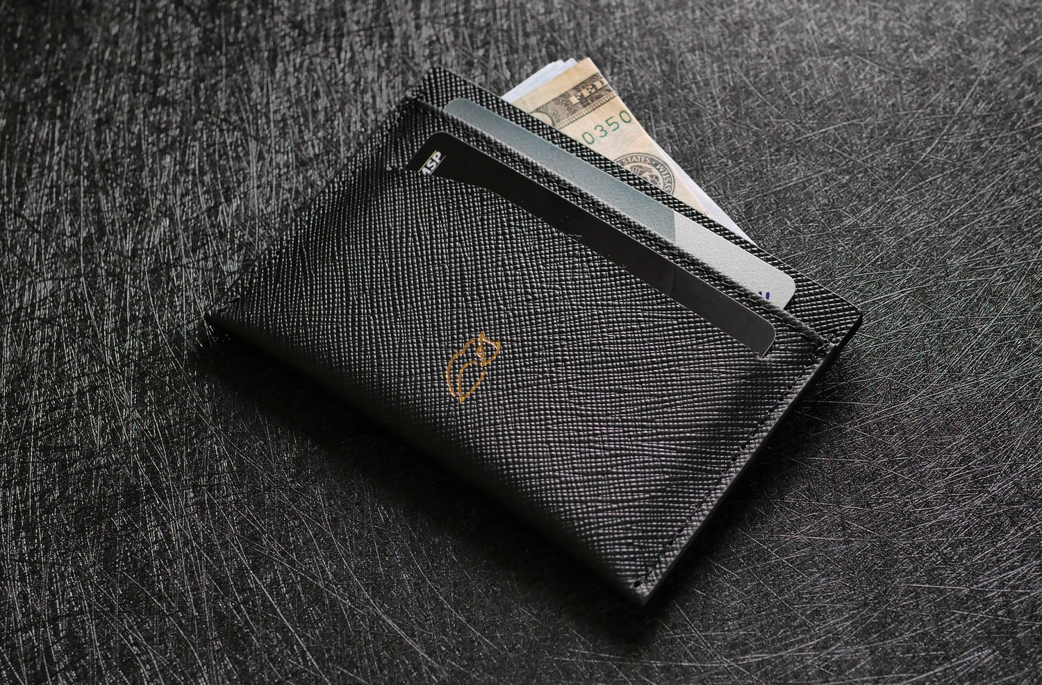 Genuine Saffiano Leather Card Holder